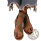 Plus Size Women's Flat Roman Strappy Sandals