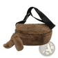Plush Faux Fur Fanny Pack Crossbody Messenger Bag