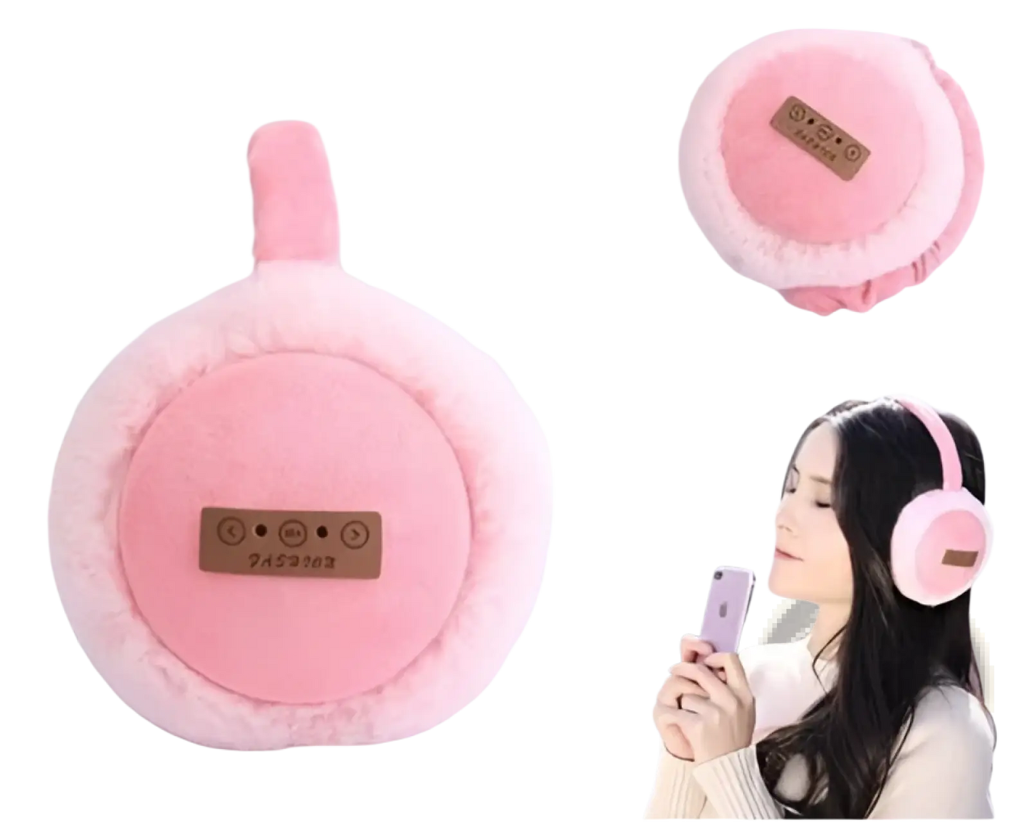 Plush Foldable Bluetooth Winter Earmuffs with Stereo Sound