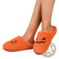 Plush Pumpkin Halloween Indoor Slippers
