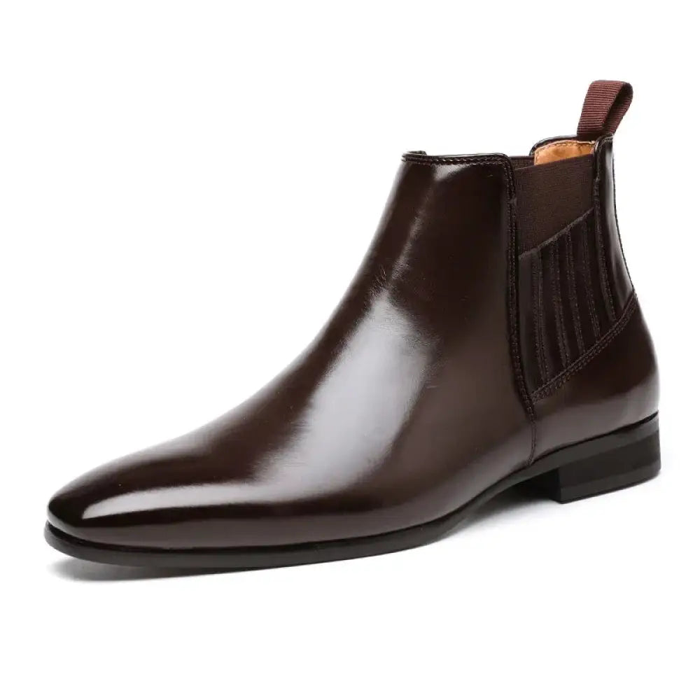 Men's Formal Pointed Toe Leather Chelsea Boots