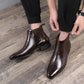 Men's Formal Pointed Toe Leather Chelsea Boots