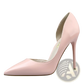 Pointed Toe D'orsay High Heel Patent Leather Pumps