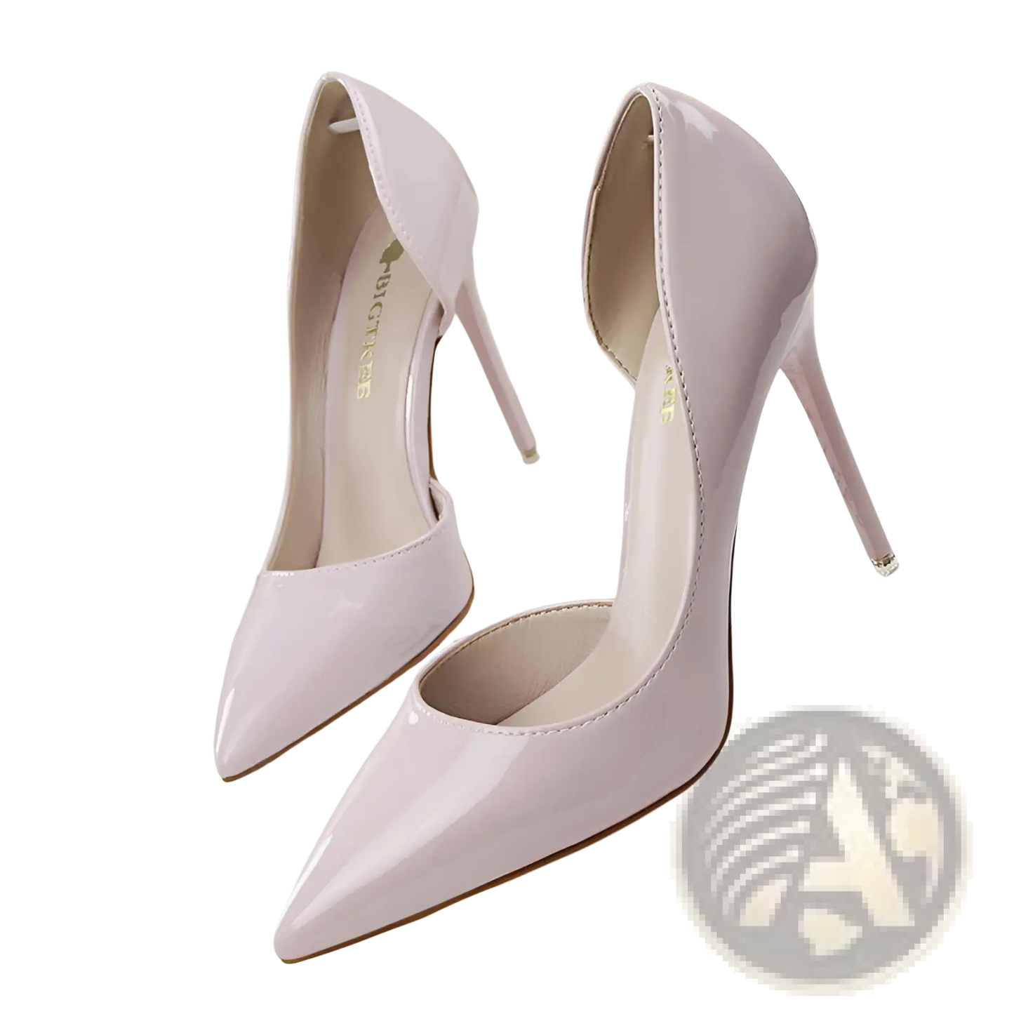 Pointed Toe Patent Leather Stiletto High Heels