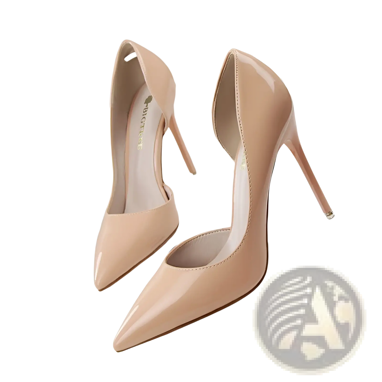Pointed Toe Patent Leather Stiletto High Heels