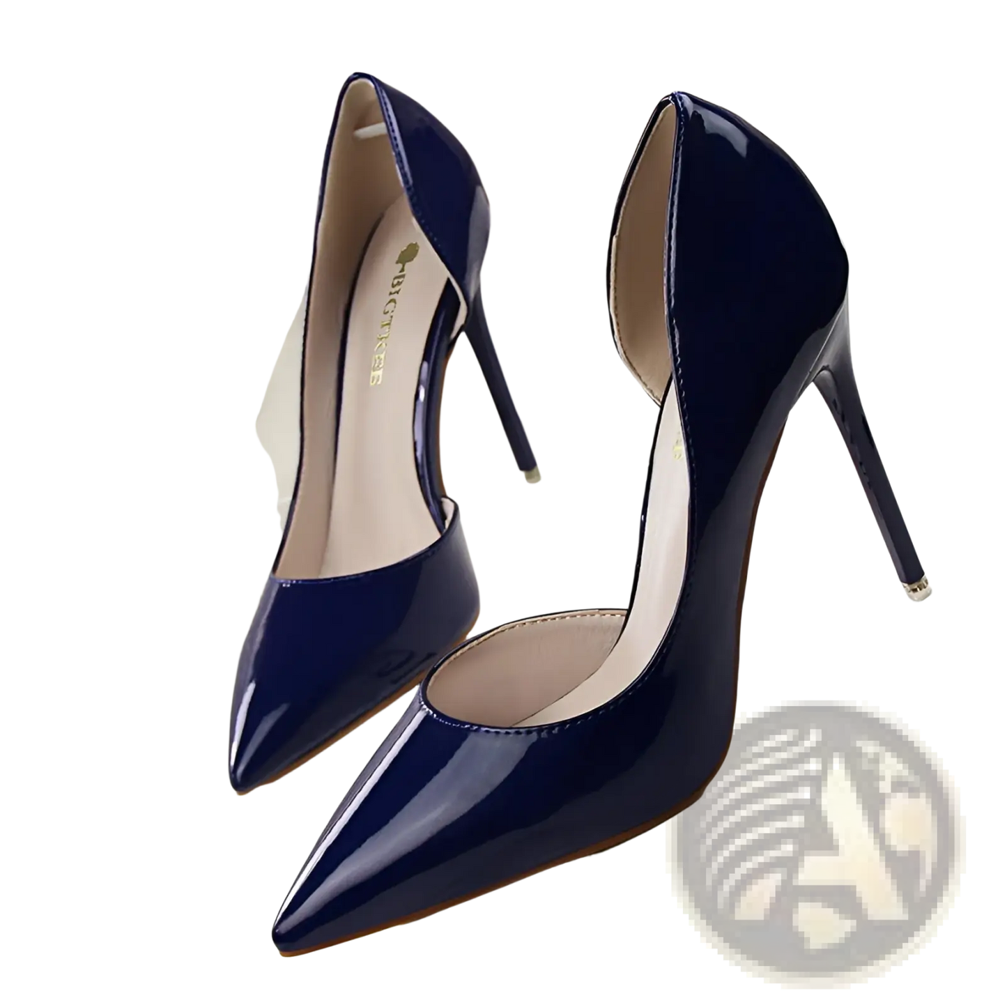 Pointed Toe Patent Leather Stiletto High Heels