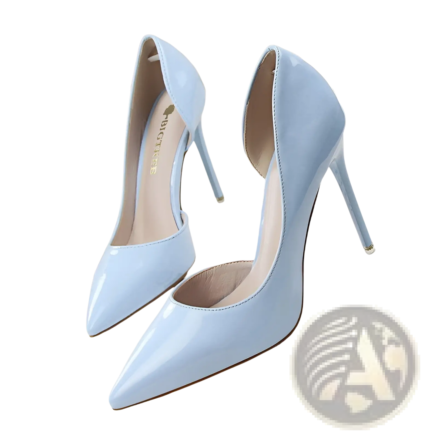 Pointed Toe Patent Leather Stiletto High Heels