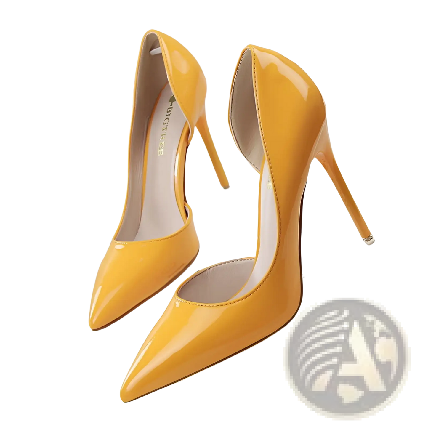 Pointed Toe Patent Leather Stiletto High Heels