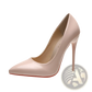 Pointed Toe Stiletto Pumps in Patent Leather
