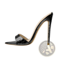 Pointed Toe Stiletto Sandals Crocodile Pattern Mules