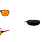 Polarized Oval Camouflage and Mirrored Men's Sport Sunglasses