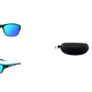 Polarized Oval Camouflage and Mirrored Men's Sport Sunglasses