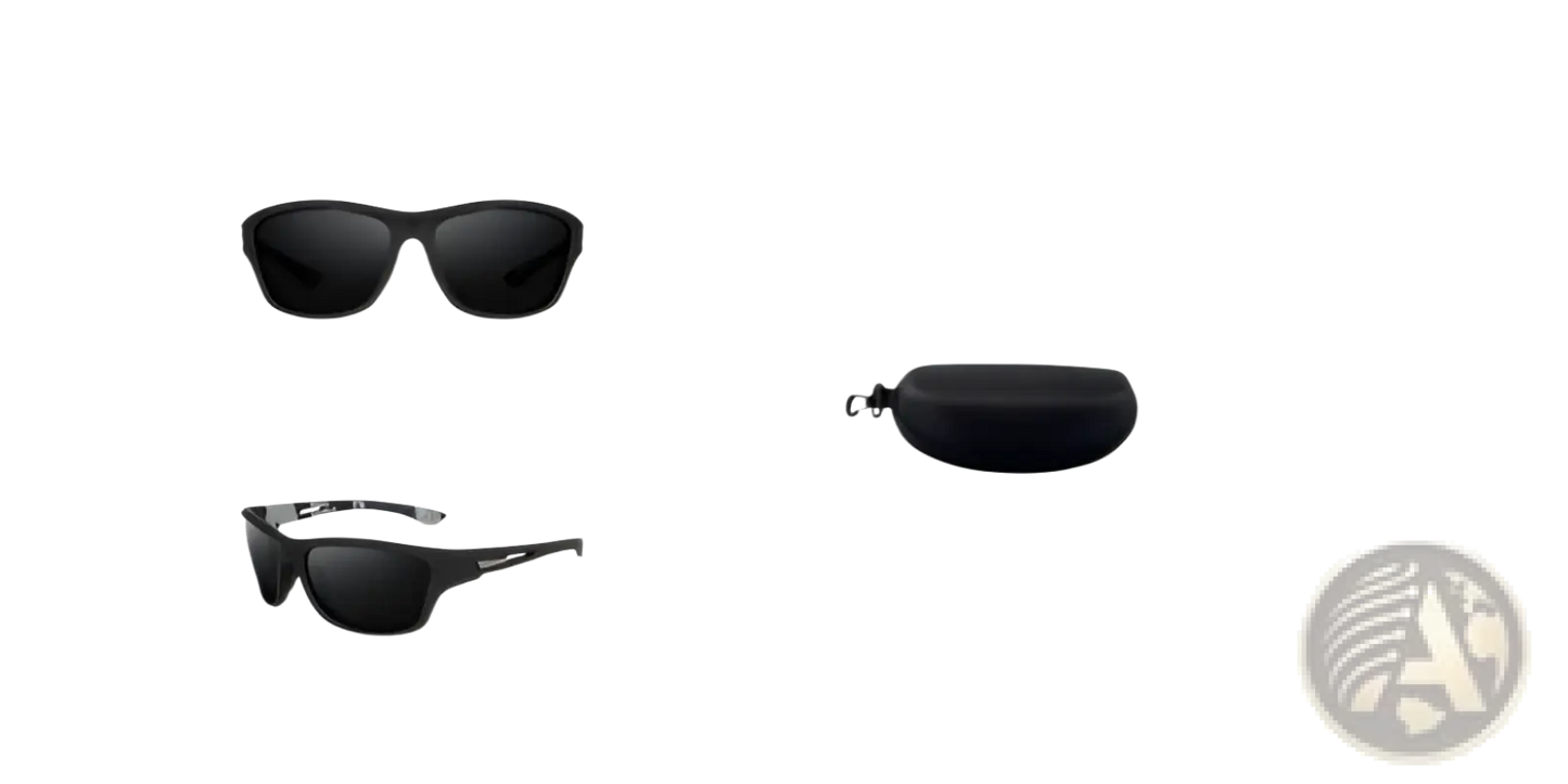 Polarized Oval Camouflage and Mirrored Men's Sport Sunglasses