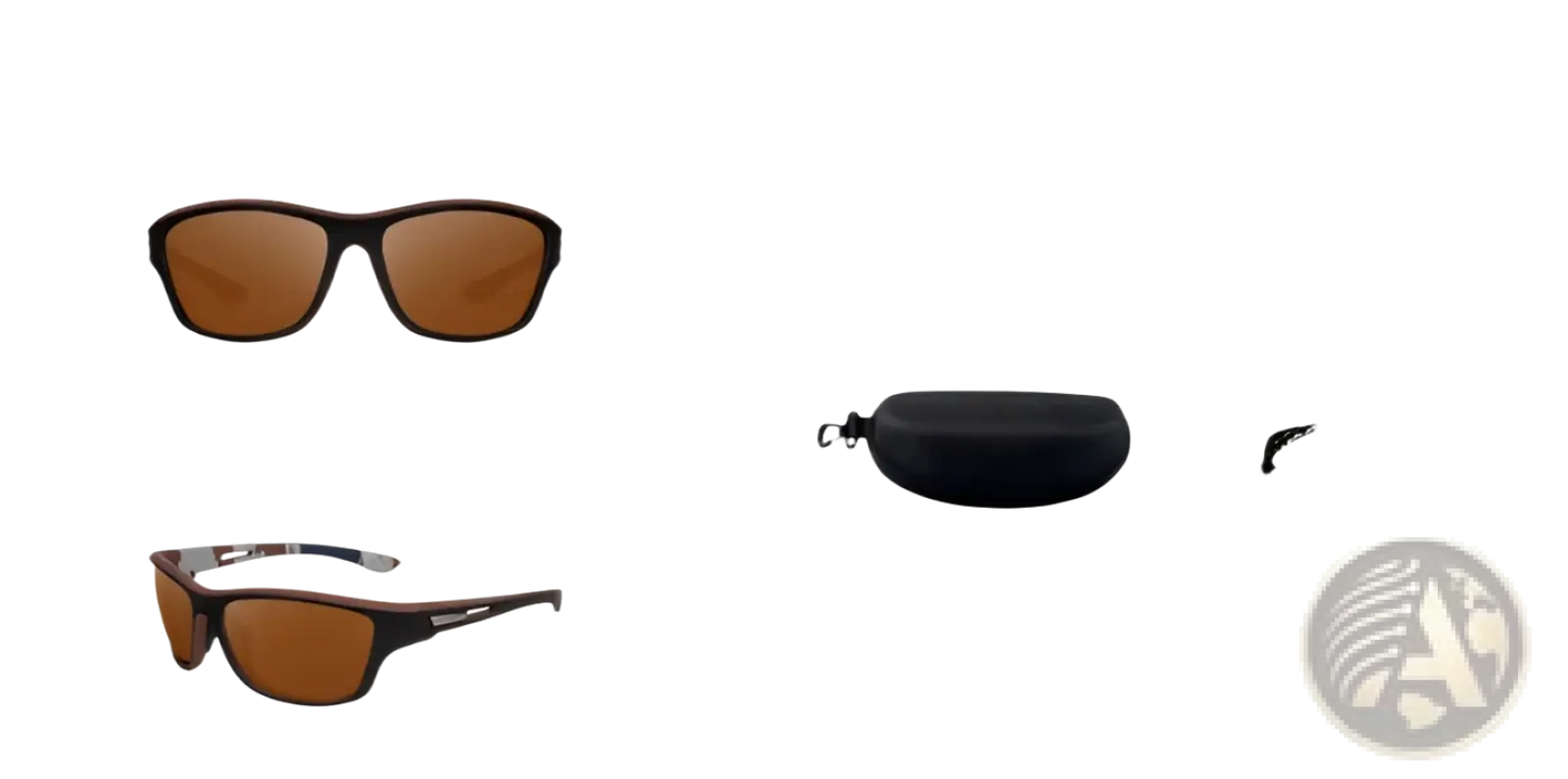 Polarized Oval Camouflage and Mirrored Men's Sport Sunglasses