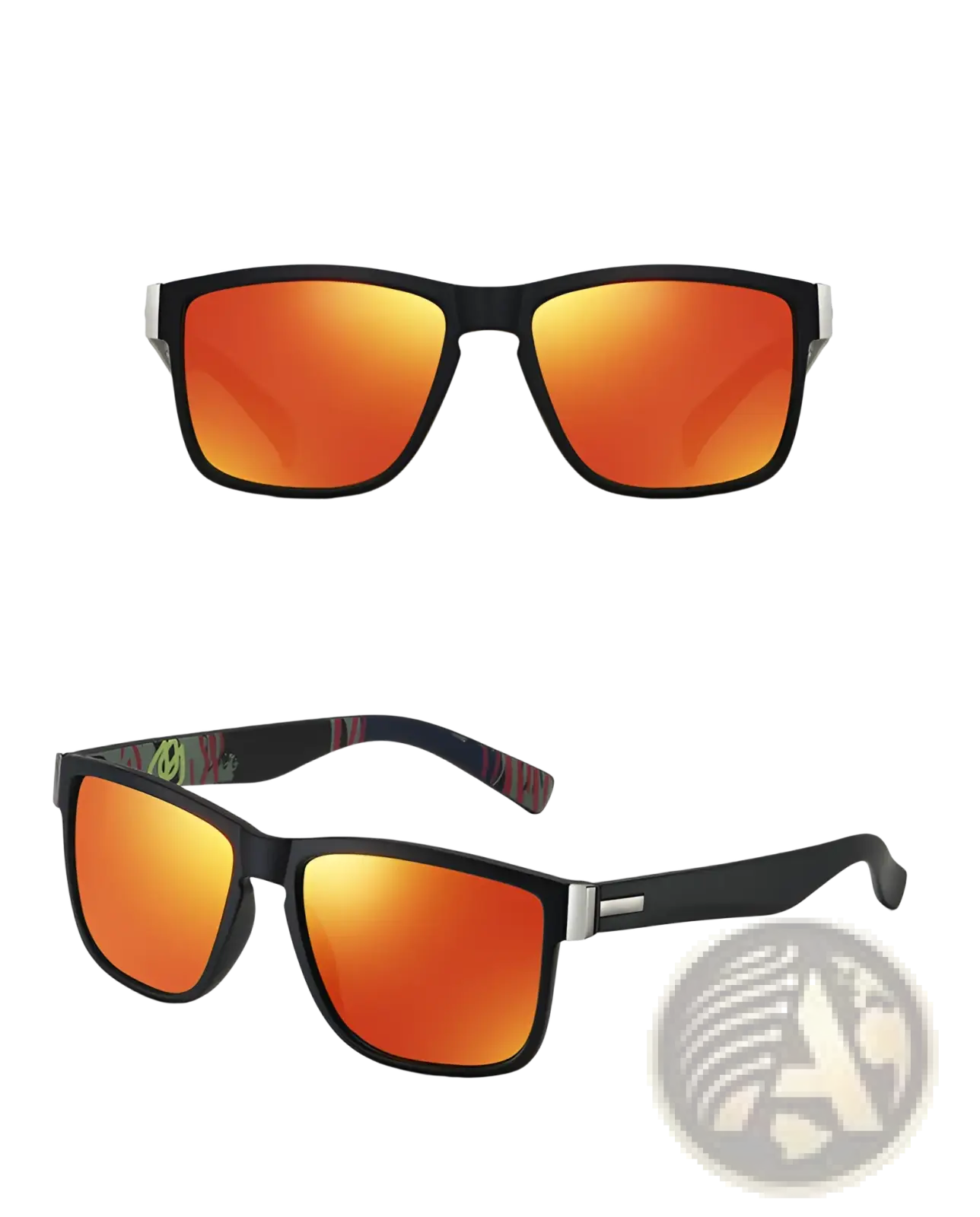 Polarized Square Sports Sunglasses with Uv400 Protection