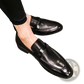 Polished Dark Brown Leather British Loafers