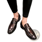 Polished Dark Brown Leather British Loafers
