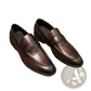 Polished Dark Brown Leather British Loafers