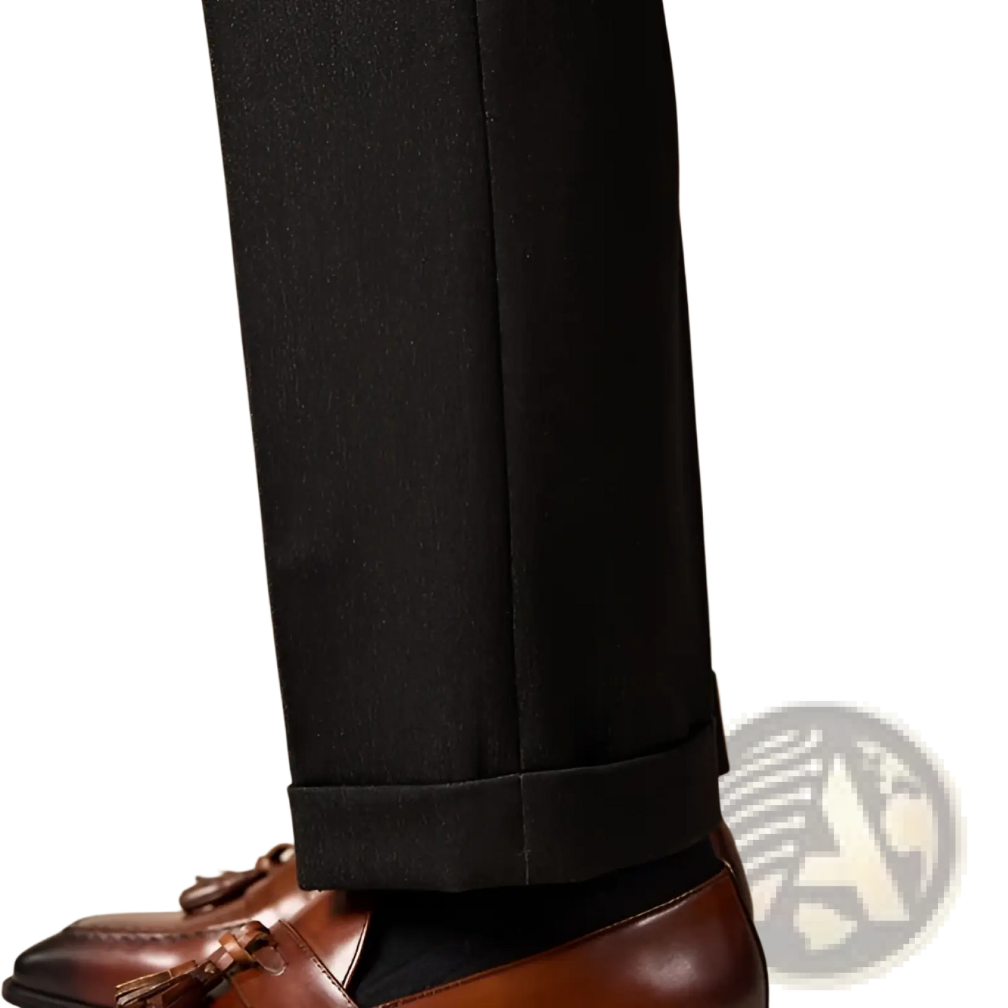 Polished Genuine Leather Tassel Loafers