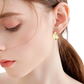 Polished Gold Twisted Rope Hoop Earrings