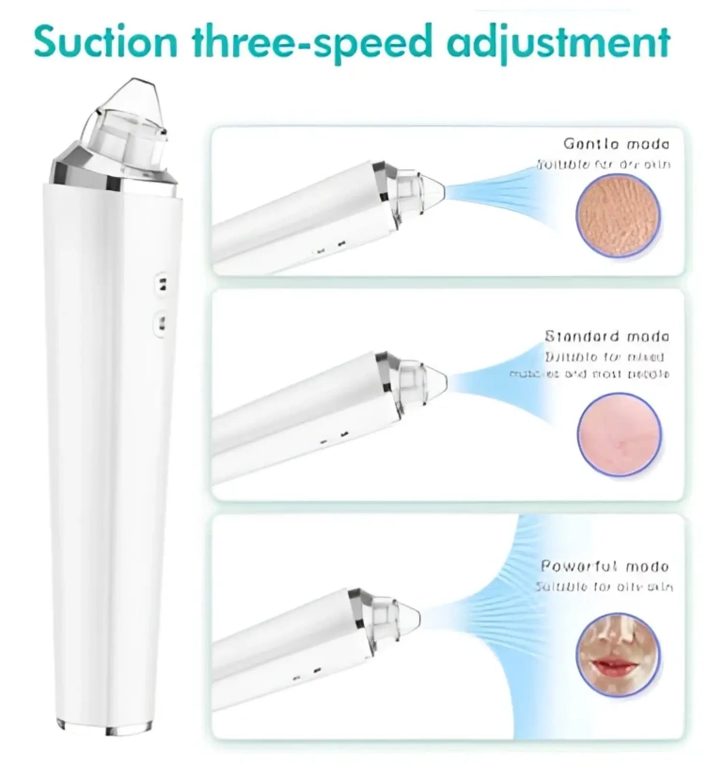 Pore Cleaner Electric Facial Suction Device 3 Speeds