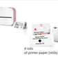 Portable Bluetooth Mini Thermal Label and Photo Printer