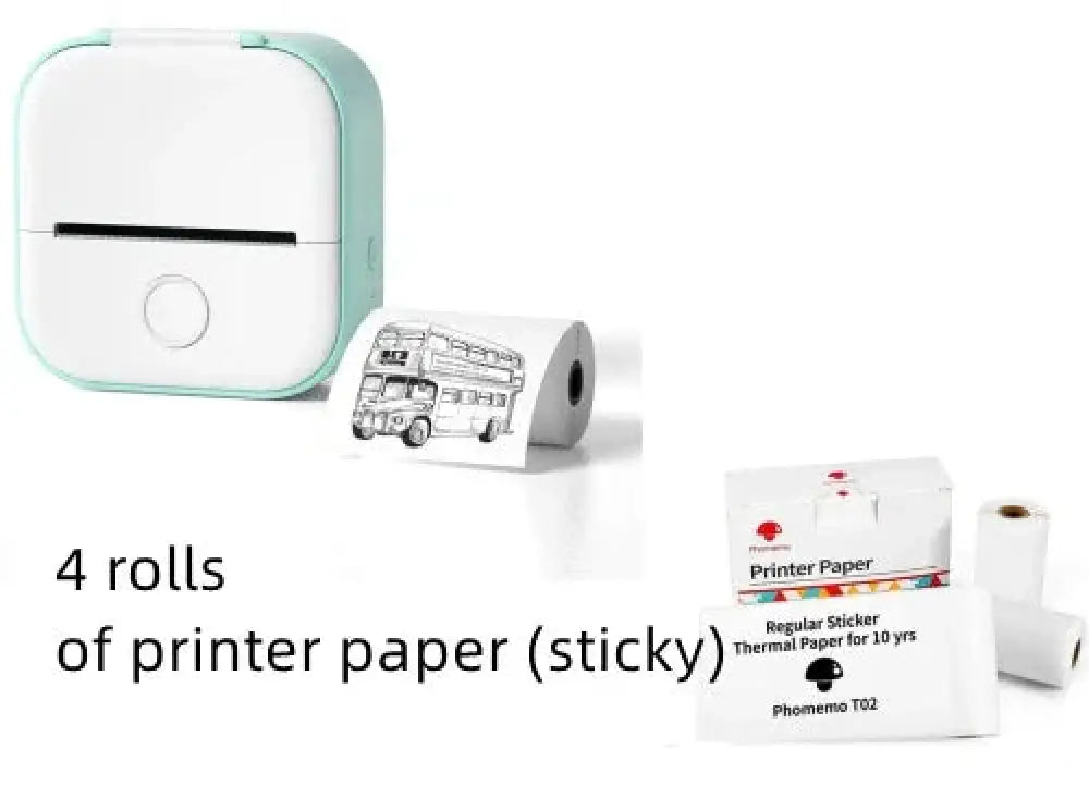 Portable Bluetooth Mini Thermal Label and Photo Printer