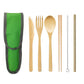 Sustainable Bamboo and Stainless Steel Travel Cutlery Set