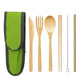 Sustainable Bamboo and Stainless Steel Travel Cutlery Set