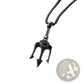 Poseidon Trident Pendant Necklace in Titanium Steel