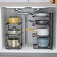 3-tier Adjustable Stainless Steel Pot and Pan Organizer