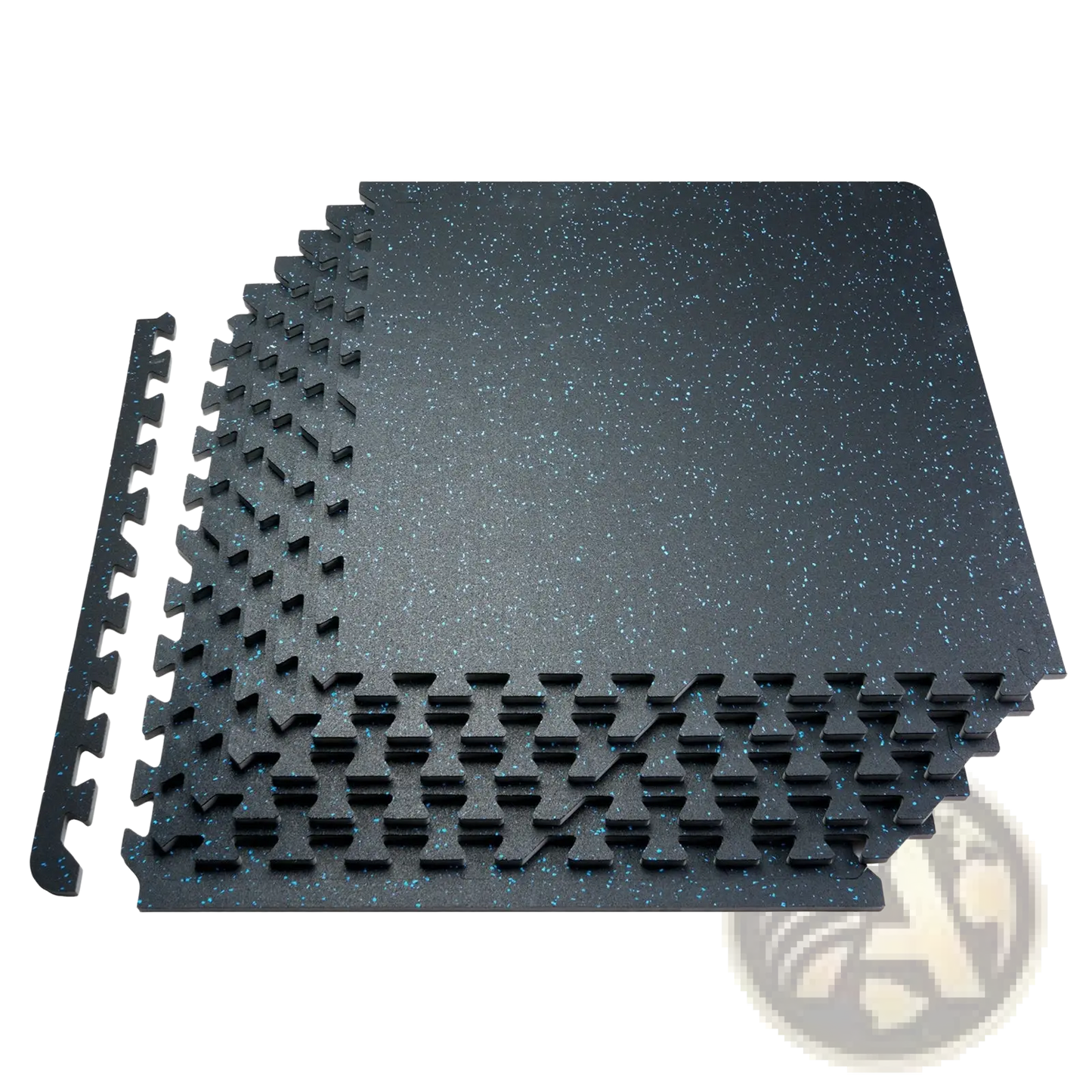 Premium 0.56 Inch Interlocking Rubber Gym Floor Tiles 25 Pack