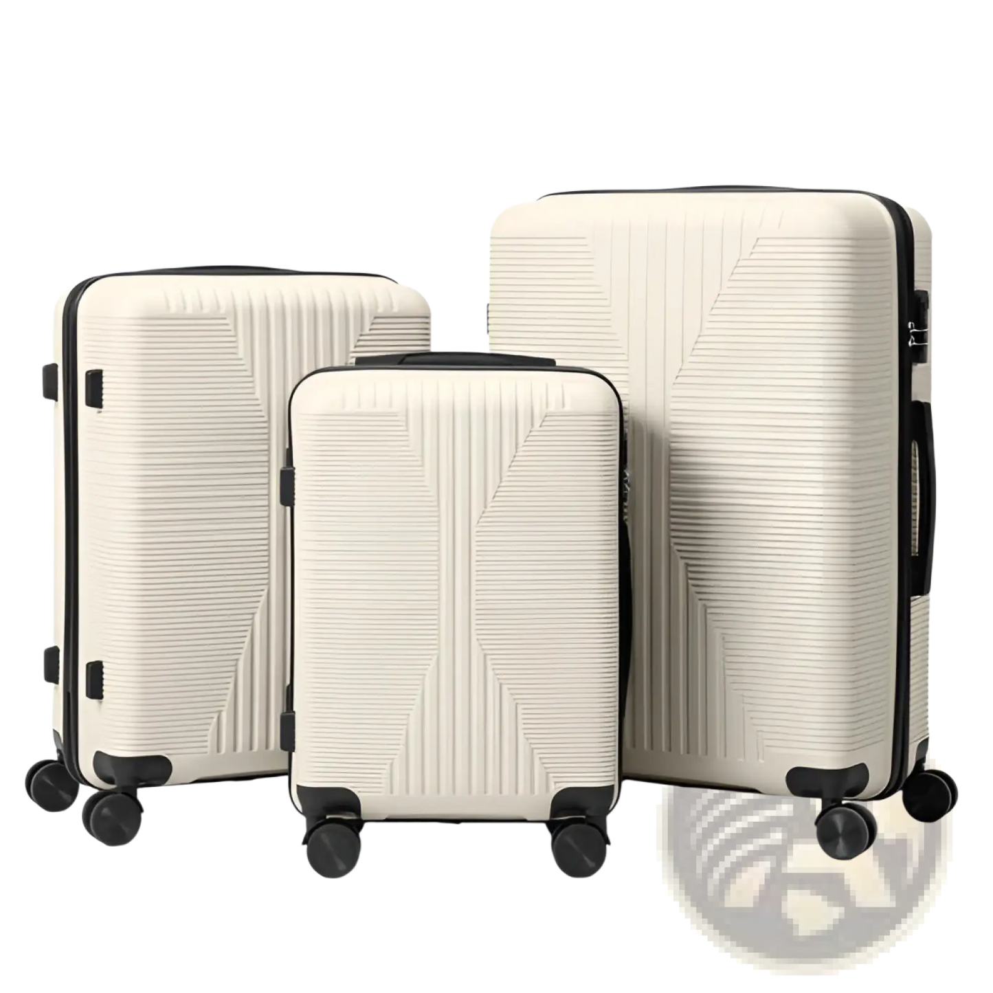 Premium 3 Piece Pp Hardshell Spinner Suitcase Set