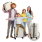 Premium 3 Piece Pp Hardshell Spinner Suitcase Set