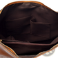 Premium Brown Leather Hobo Crossbody Bag with Gold Hardware