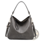 Premium Brown Leather Hobo Crossbody Bag with Gold Hardware