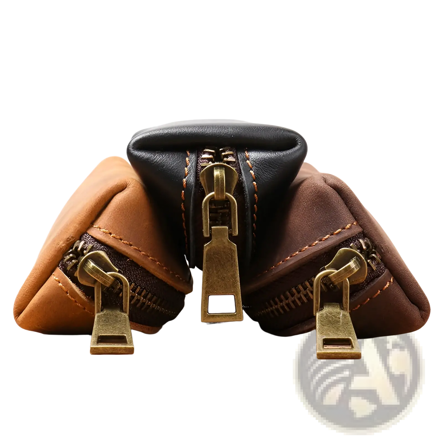 Premium Cowhide Leather Multi-functional Key and Coin Pouch