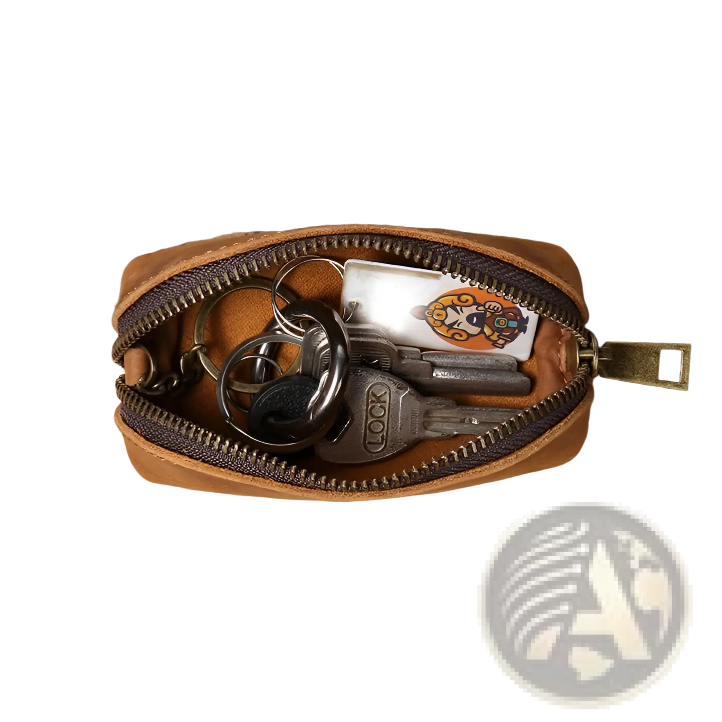Premium Cowhide Leather Multi-functional Key and Coin Pouch