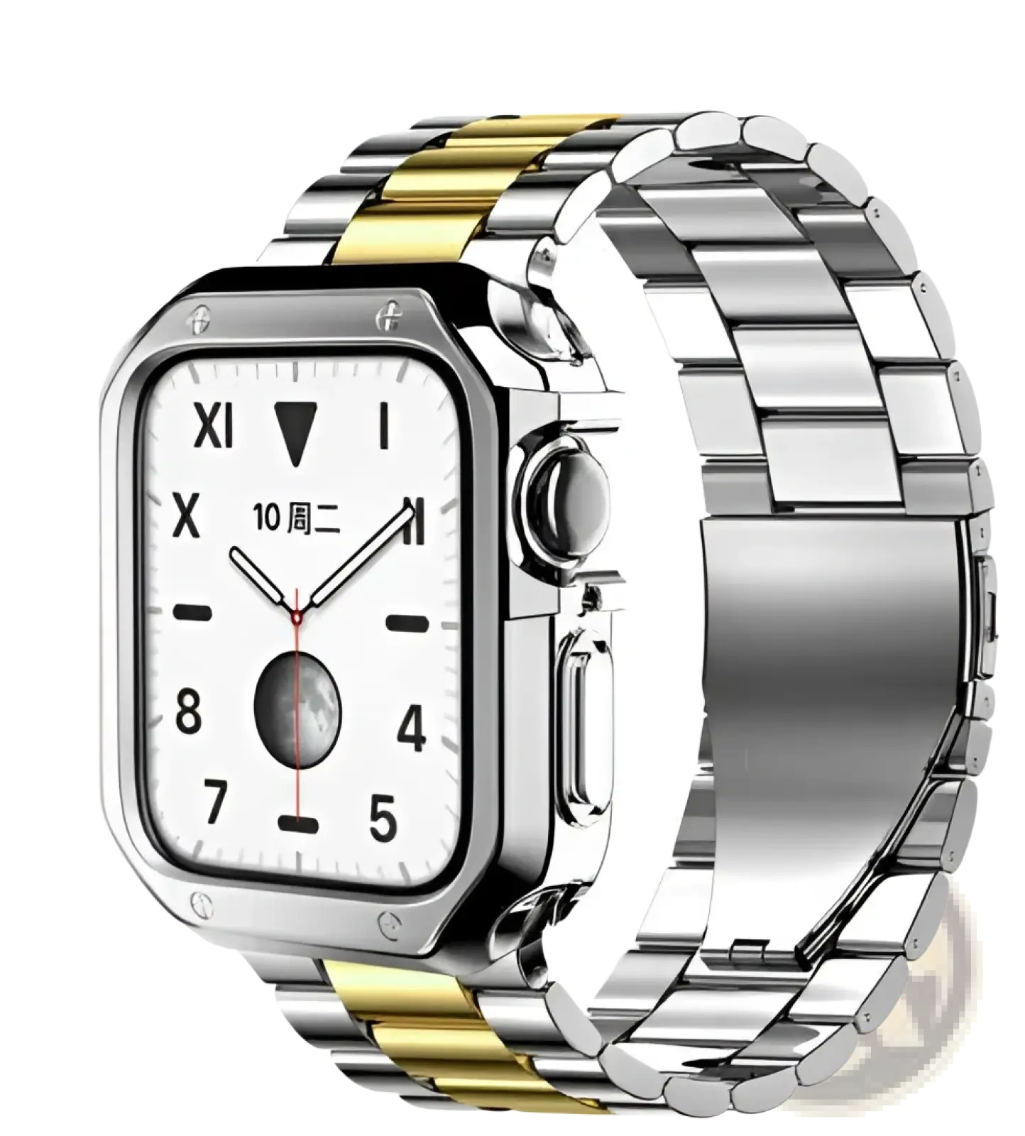 Premium Stainless Steel Apple Watch Band with Tpu Case