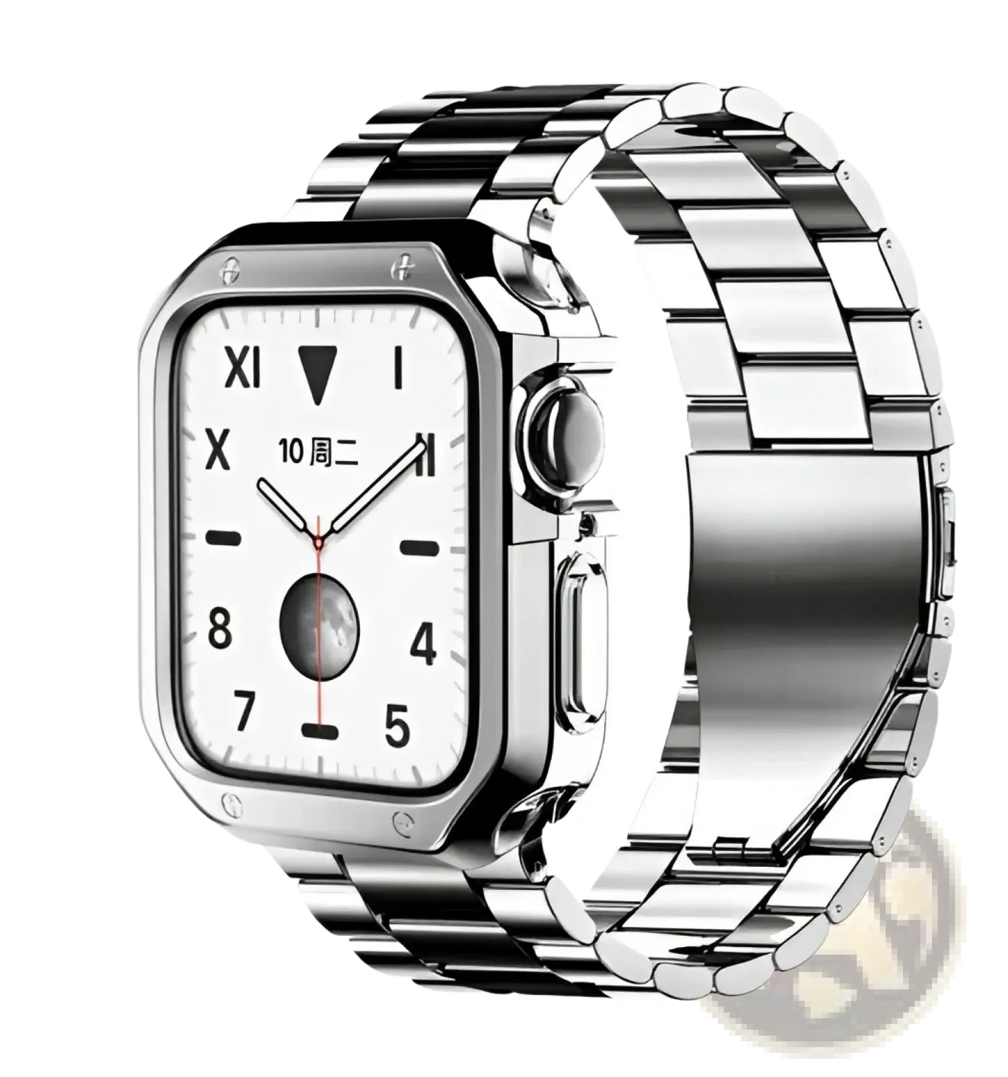 Premium Stainless Steel Apple Watch Band with Tpu Case