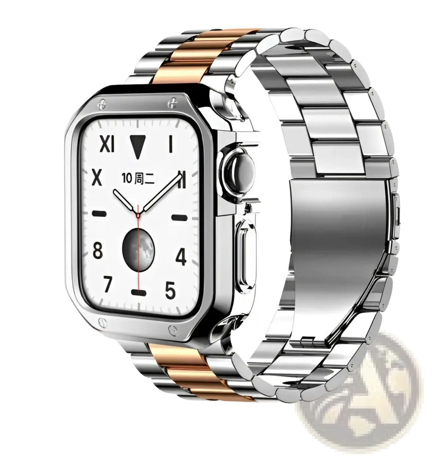 Premium Stainless Steel Apple Watch Band with Tpu Case