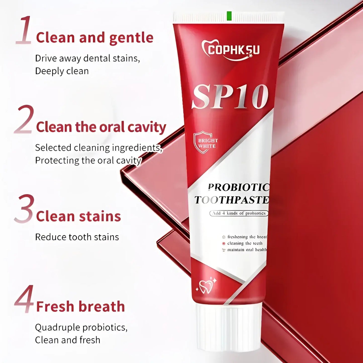 Probiotic Toothpaste for Deep Cleaning and Fresh Breath
