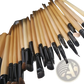 Professional 24 Piece Wooden Makeup Brush Set with Case