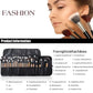 Professional 24 Piece Wooden Makeup Brush Set with Case