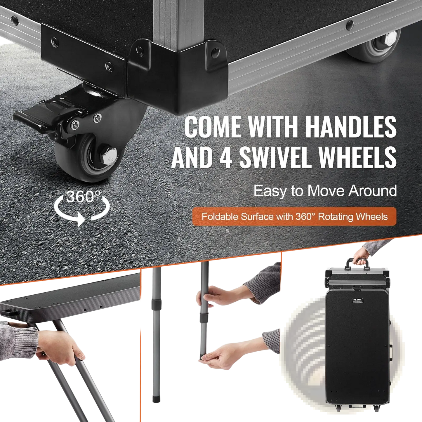 Professional Makeup Train Case with Bluetooth Speaker