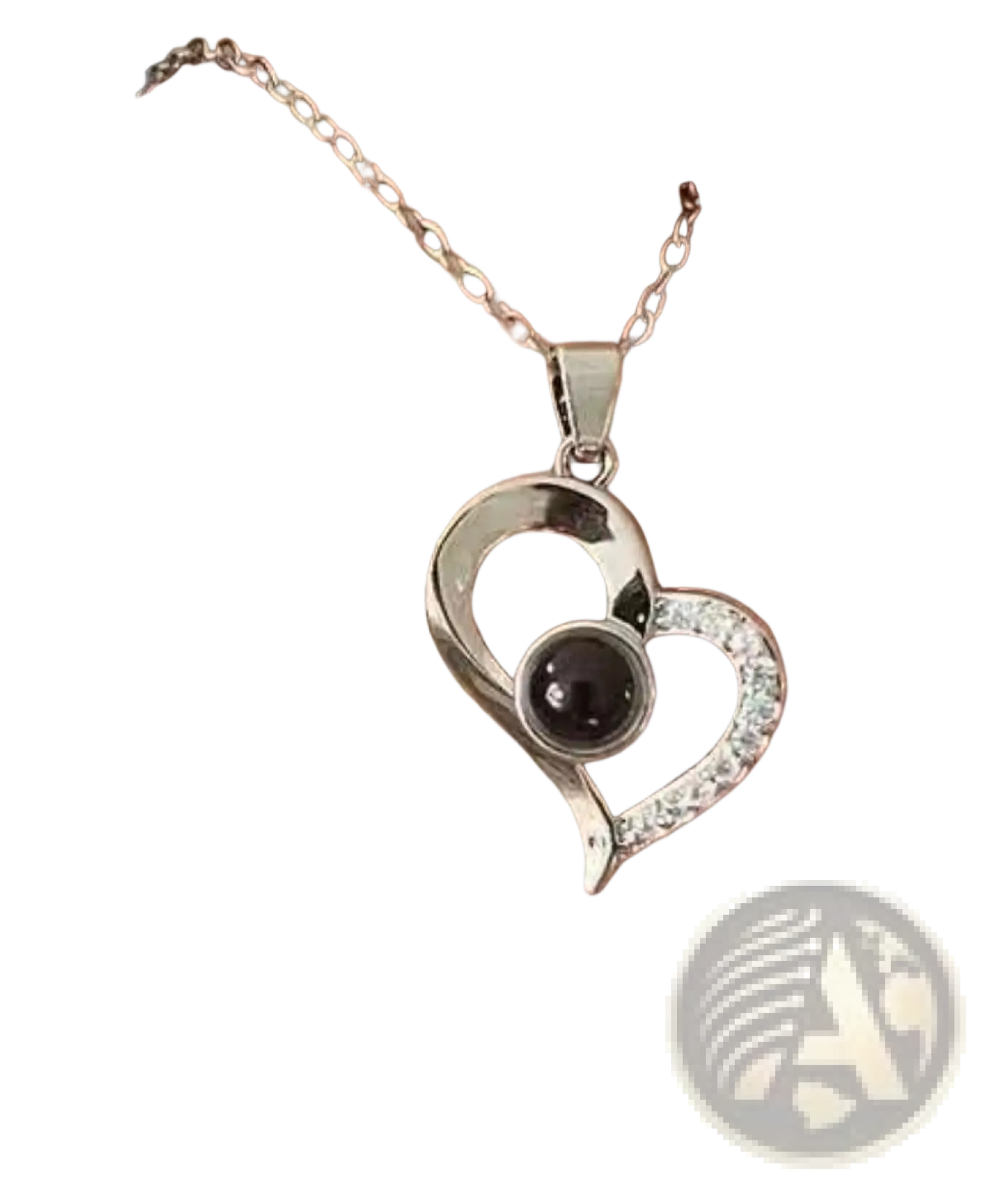 Projection Heart Necklace and Rose Gift Box Set
