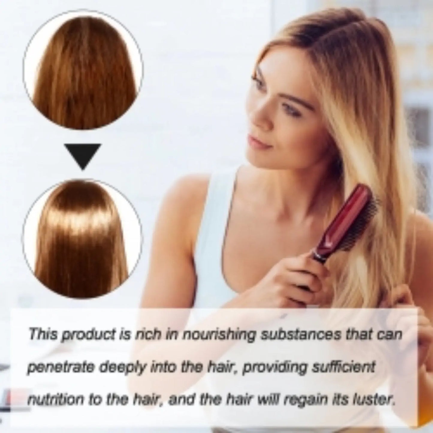 Protein Correcting Hair Straightening Cream with Brush