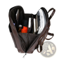 Pu Leather Anti-theft Backpack with Magazine Print