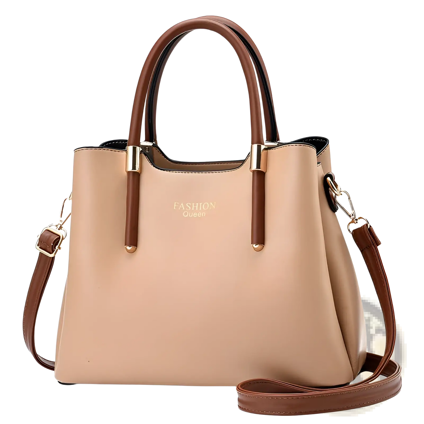 Pu Leather Shoulder Bag with Detachable Strap