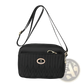 Quilted Crossbody Bag with Gold Hardware and Strap